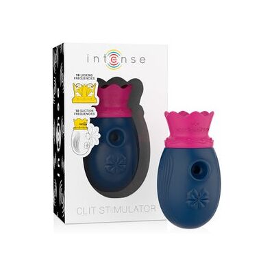 INTENSE Clítoris Estimulator Suction and Licking Blue 1 ud INTENSE Clítoris Estimulator Suction and Licking Blue 1 ud