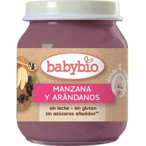 Tarrito de Fruta Orgánico Manzana y Arándanos Babybio - 130 g Tarrito de Fruta Orgánico Manzana y Arándanos Babybio - 130 g