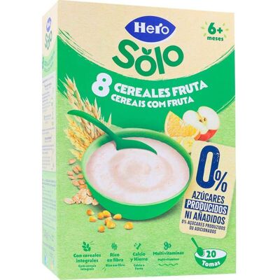 Gachas de 8 cereales y fruta de Hero - Alimentación infantil Gachas de 8 cereales y fruta de Hero - Alimentación infantil