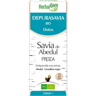 Herbalgem Depurasavia - Jugo de abedul para detox - 250 ml Herbalgem Depurasavia - Jugo de abedul para detox - 250 ml
