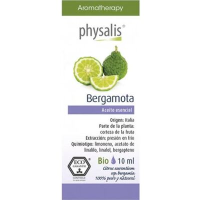 PHYSALIS Aceite Esencial de Bergamota Bio 10 ml PHYSALIS Aceite Esencial de Bergamota Bio 10 ml