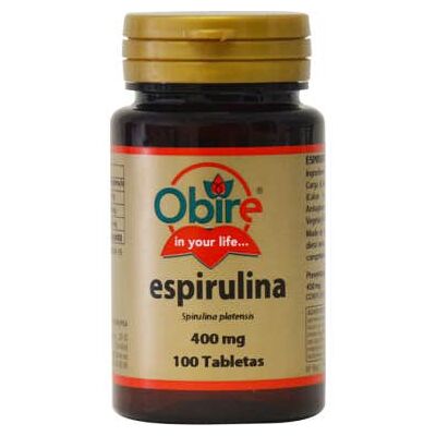 Obire Espirulina 400 mg 100 comp Obire Espirulina 400 mg 100 comp