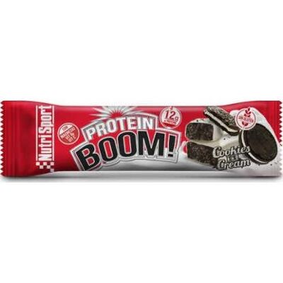 Nutrisport Protein Boom - Barrita de Proteínas - Cookies & Cream Nutrisport Protein Boom - Barrita de Proteínas - Cookies & Cream