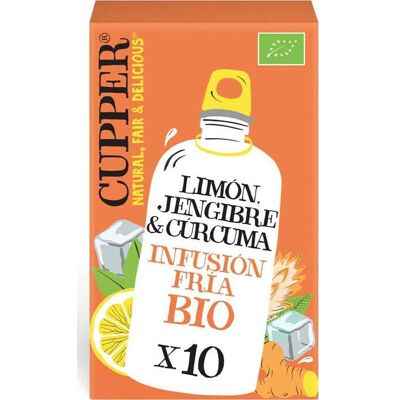 Cupper Infusión Fría Limón Jengibre Cúrcuma 27g Cupper Infusión Fría Limón Jengibre Cúrcuma 27g