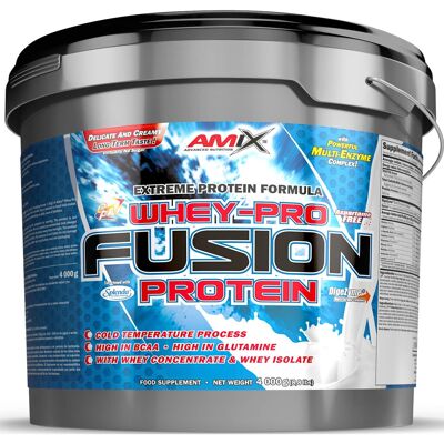 Amix Whey Pure Fusion 4 Kg - Proteína de Alta Calidad - Sabor Cremoso - Proteína en Polvo Amix Whey Pure Fusion 4 Kg - Proteína de Alta Calidad - Sabor Cremoso - Proteína en Polvo