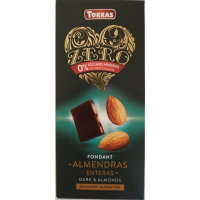 Torras Zero Negro 72% Cacao Almendras - Chocolate Torras Zero Negro 72% Cacao Almendras - Chocolate