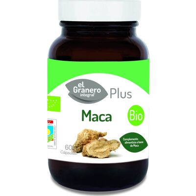 El Granero Integral Maca Orgánica - Suplemento Dietético - 60 Cápsulas - Apoya Energía y Vitalidad El Granero Integral Maca Orgánica - Suplemento Dietético - 60 Cápsulas - Apoya Energía y Vitalidad
