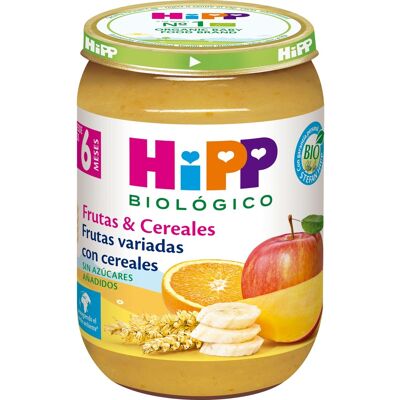 Hipp Tarrito De Frutas Variadas Con Cereales +6M 190g Hipp Tarrito De Frutas Variadas Con Cereales +6M 190g