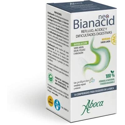 Aboca NeoBianacid - Reflujo, Dificultades Digestivas - 14 Tabletas Aboca NeoBianacid - Reflujo, Dificultades Digestivas - 14 Tabletas