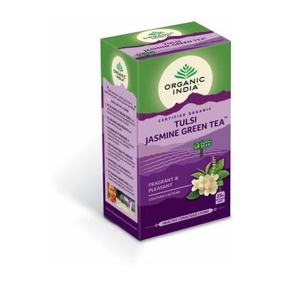 Té verde Tulsi jazmín orgánico de Organic India - 25 bolsitas Té verde Tulsi jazmín orgánico de Organic India - 25 bolsitas