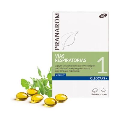 Pranarôm Oleocaps+ 1 Tracto Respiratorio BIO - Vitaminas y Suplementos Pranarôm Oleocaps+ 1 Tracto Respiratorio BIO - Vitaminas y Suplementos