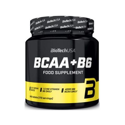 BioTech USA BCAA+B6 340 Tabletas - Suplemento Dietético BioTech USA BCAA+B6 340 Tabletas - Suplemento Dietético