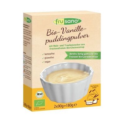 Frusano Pudin Organico en Polvo de Vainilla 180 g Frusano Pudin Organico en Polvo de Vainilla 180 g