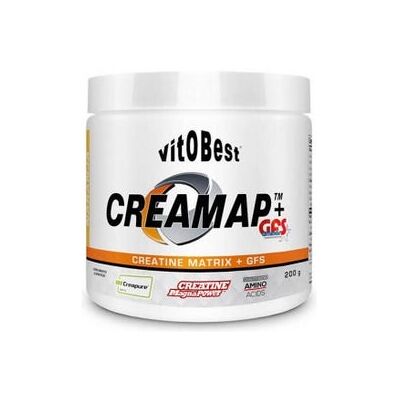 VIT.O.BEST Creamap+Gfs creatina y aminoácidos 200 g de polvo - Naranja VIT.O.BEST Creamap+Gfs creatina y aminoácidos 200 g de polvo - Naranja