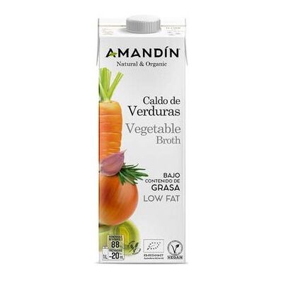AMANDIN Caldo Verduras Natural 1 L AMANDIN Caldo Verduras Natural 1 L