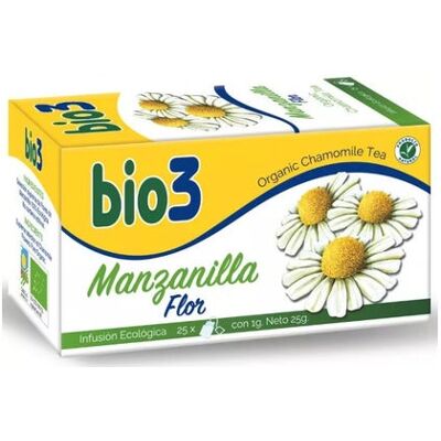 Bio3 Manzanilla Flor Infusión 25 Filtros Bio3 Manzanilla Flor Infusión 25 Filtros