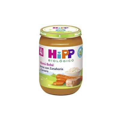 Hipp Tarrito de Arroz con Zanahoria y Ternera Bio +4 M 190 g Hipp Tarrito de Arroz con Zanahoria y Ternera Bio +4 M 190 g