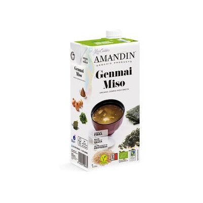 AMANDIN Caldo Genmai Miso Eco 1L AMANDIN Caldo Genmai Miso Eco 1L