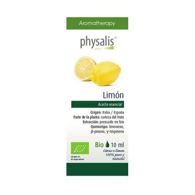 Aceite esencial de limón bio Physalis 10ml - Mejora concentración Aceite esencial de limón bio Physalis 10ml - Mejora concentración