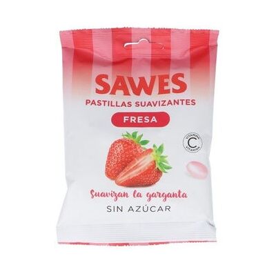 Sawes Pastillas de Fresa Sin Azúcar - Caramelos para la Garganta Sawes Pastillas de Fresa Sin Azúcar - Caramelos para la Garganta