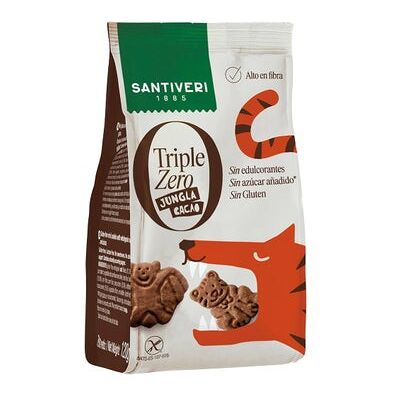 Santiveri Galletas Triple Zero Jungla Cacao 120 gr Santiveri Galletas Triple Zero Jungla Cacao 120 gr