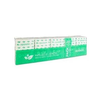 APOSAN Pañuelos Mentol 10 X10 uds APOSAN Pañuelos Mentol 10 X10 uds