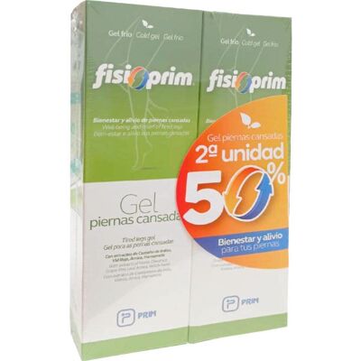 Prim Fisio Pack Gel Piernas Cansadas 2x250 ml Prim Fisio Pack Gel Piernas Cansadas 2x250 ml