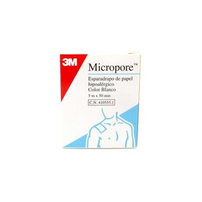 3M 3 M Esparadrapo Micropore Papel Blanco 5 mmx5 M 1 ud 3M 3 M Esparadrapo Micropore Papel Blanco 5 mmx5 M 1 ud