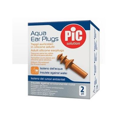 Pic Solution para adultos tapones de silicona Aqua - Tapones para los oídos Pic Solution para adultos tapones de silicona Aqua - Tapones para los oídos