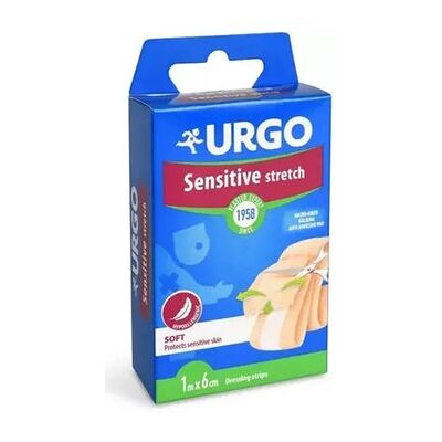Urgo Sensitive Stretch Band - Hipoalergénico, Microperforado, 1m x 6cm Urgo Sensitive Stretch Band - Hipoalergénico, Microperforado, 1m x 6cm