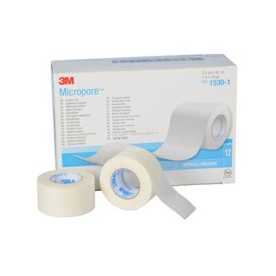 Cinta médica blanca 3M 7,5x2,5cm - Hipoalergénica, Transpirable Cinta médica blanca 3M 7,5x2,5cm - Hipoalergénica, Transpirable