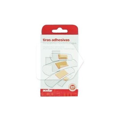 ACOFAR Tiras Plástico Transparente 20 uds ACOFAR Tiras Plástico Transparente 20 uds