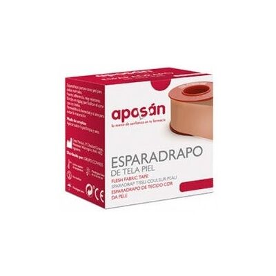 APOSAN Aposán Esparadrapo Tela Piel 5 X1,25 cm 1 ud APOSAN Aposán Esparadrapo Tela Piel 5 X1,25 cm 1 ud