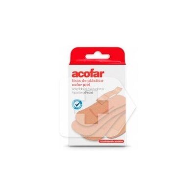 ACOFAR Apósito Adhesivo Tiras Plástico 24 uds ACOFAR Apósito Adhesivo Tiras Plástico 24 uds