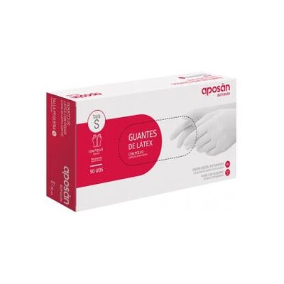 APOSAN guantes Latex Talla S 50 uds APOSAN guantes Latex Talla S 50 uds