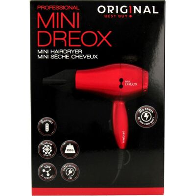 Secador de pelo rojo mini Dreox Sinelco 5412058192708 - Secador Secador de pelo rojo mini Dreox Sinelco 5412058192708 - Secador