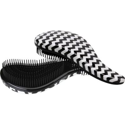 Cala Tangle-Free Hair Brush (Black / White Zigzag) Cala Tangle-Free Hair Brush (Black / White Zigzag)