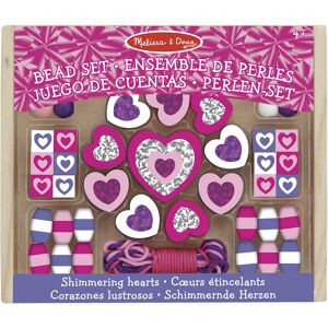 Melissa&Doug Abalorios de madera Corazones 45 peces