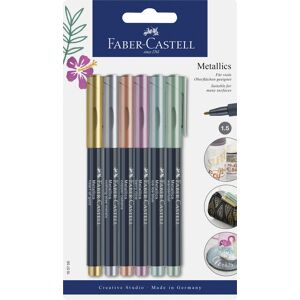 Faber-Castell Rotuladores metálicos  6 colores