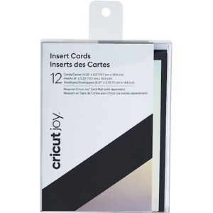 Cricut Joy Tarjetas negro y plata 12u