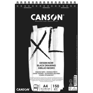 Canson Bloc papel negro  XL A4 150g 40 hojas