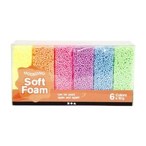 Creative Pasta Soft Foam  10g colores surtidos 6u