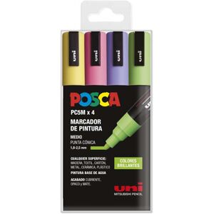 POSCA Marcadores  PC-5M brillantes 4 colores