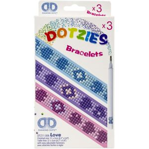 Diamond Dotz Dotzies Pulseras Love 3u