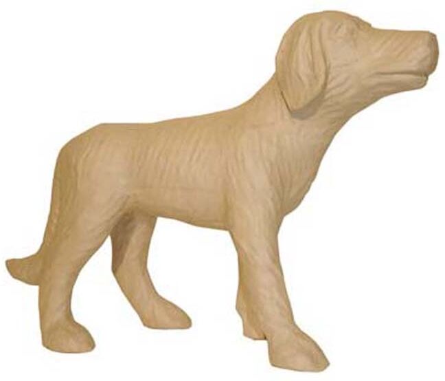 Décopatch Figura papel maché  Perro 15cm