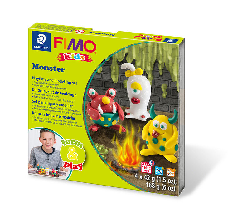 FIMO Pasta moldear  Kids Monstruo kit