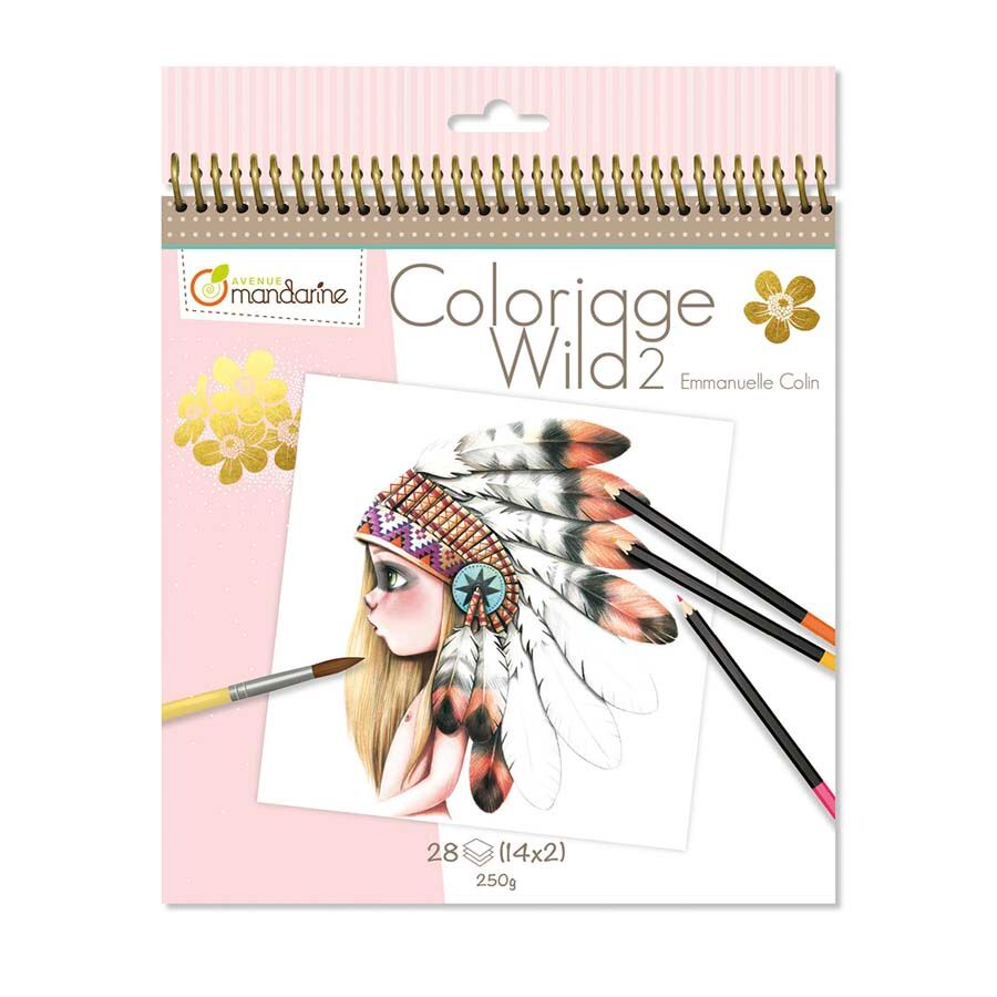 Avenue Mandarine Cuaderno para colorear  Wild2