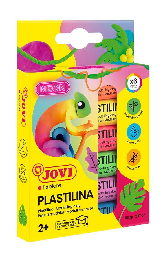 Jovi Plastilina  Neón 15g 6 colores