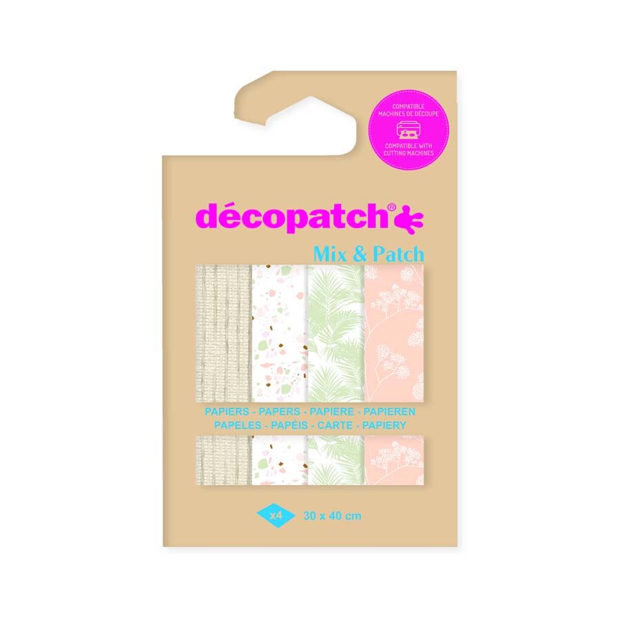 Décopatch Papel  Mix & Patch Terracota 4 hojas