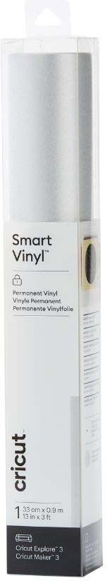 Cricut Vinilo Smart permanente 33x91cm plata